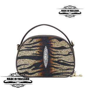 Meisslie цүнх 2 цахилгаантай арьсан оосортой дугуй хэлбэртэй