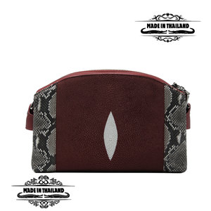 MN загас цүнх 2 талаараа могойт 2 цахилгаантай жижиг улаан хүрэн