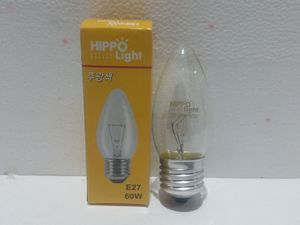 Ламп 60вт E27 тунгалаг /Hippo/