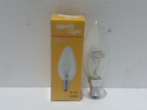 Ламп 60вт E14 тунгалаг /Hippo/