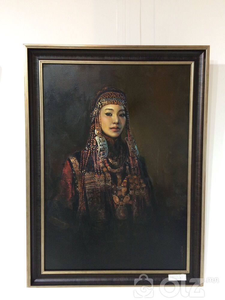 "Үзэмчин бүсгүй" хэмжээ 70*100 2008 он зураач: Б.Одмэргэн, Uzemchin ...