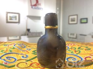 Халтар мана 63.3 гр өвөрмөц тогтоц бүхий мана чулуу мана чулуу толгойтой алтан нуухтай мөнгөн ул ясан халбагатай