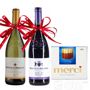 BARON D’ARIGNAC/ FRANCE - Chardonnay Medium sweet - Merlot Medium sweet