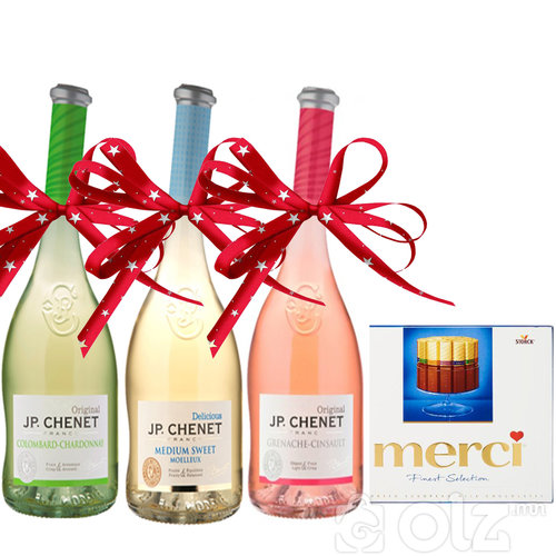 J.P CHENET / FRANCE - Colombard-Chardonnay -Medium Sweet Blanc- Cinsault Grenache