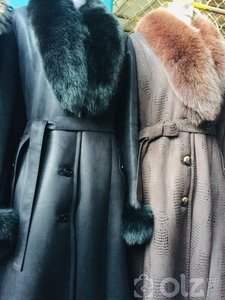 урт үнэгэн захтай нэхий(хл-3хл)хар ба бор өнгөтэй