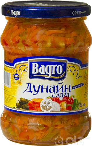 [15101] Bagro Дунайн салат 550гр