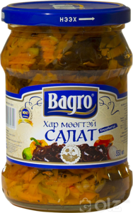 [15103] Bagro Хар мөөгтэй салат 550гр