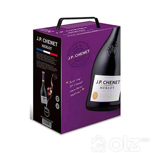 J.P CHENET / FRANCE - Colombard Chardonnay 3l - Grenache-Cinsault 3l - Cabernet- Syrah 3l - Merlot3l