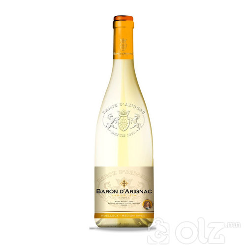 BARON D’ARIGNAC/ FRANCE - Moelleux Blanc Medium sweet - Moelleux Rouge Medium sweet