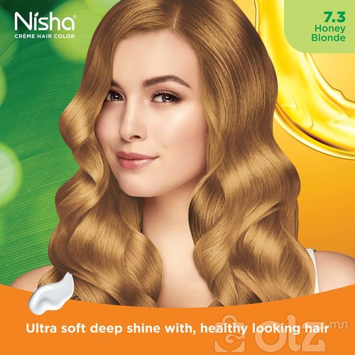 Nisha Cream Hair Color With Natural Herbs Pack of 3 Honey Blonde 120GM