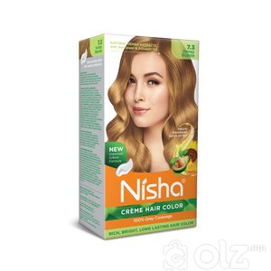 Nisha Cream Hair Color With Natural Herbs Pack of 3 Honey Blonde 120GM