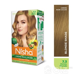 Nisha Cream Hair Color With Natural Herbs Pack of 3 Honey Blonde 120GM