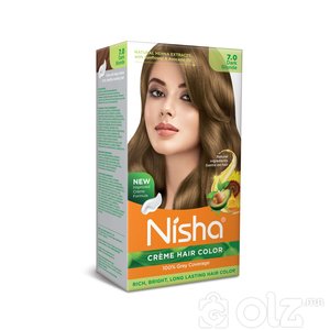 Nisha Cream Hair Color With Natural Herbs Pack of 3 Dark Blonde 120GM