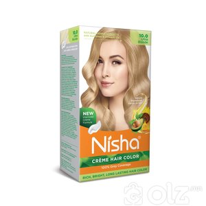 Nisha Cream Hair Color With Natural Herbs Pack of 3 Ultra Blonde 150GM